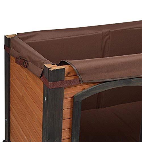Precision Pet Products Extreme Outback Log Cabin Dog House, Small - color: Walnut/Dark Brown, size: Small, style: Extreme Outdoor Log Cabin