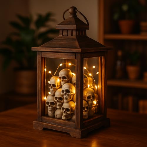 20pcs Mini Skulls for Crafts, Small Resin Skull Decorations for DIY Halloween Decor, Spooky Table Accents for Plants, Terrariums, Cake or Book Nooks