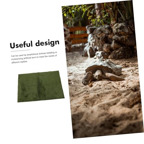BESPORTBLE Reptile Carpet Mat for Bearded Dragon Lizard and Tortoise Moisture-Resistant Substrate for Terrarium Washable and Reusable Bedding for Climbing Pets
