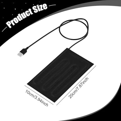 Reptile Heating Pad Electric Warming Blanket Pet Sleeping Pad Waterproof USB Plug Suitable for pet Terrarium Indoor breeding Gift Giving, Style A