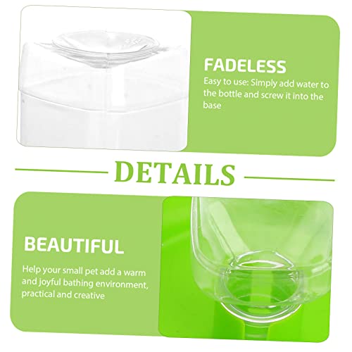 1Pc Reptile Automatic Water Feeder Basin Dual Function Pet Fountain for Tortoise Lizard Durable Water Bowl Food Plate Easy Reptile Terrariums