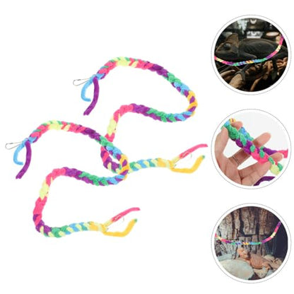 POPETPOP 2pcs Crab Climbing Vine Toy for Reptiles Cotton Rope Terrarium Accessory for Crabs Lizards Geckos and Snakes Easy to Use Climbing Structure