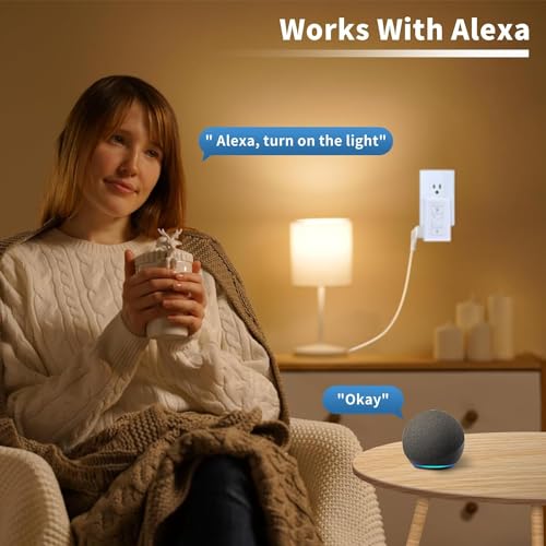 Plug in Lamp Dimmer with Remote, Digital Dimmer Light Switch for Dimmable Incandescent/Halogen and LED/CFL - style: Plug in Dimmer 2 Pack