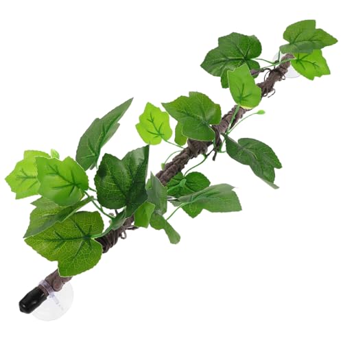 Reptile Climbing Vine Artificial Greenery Bendable Faux Vines Flexible Jungle Branch for Terrarium Habitat Decoration Suitable for Lizards Snakes Frogs and Amphibians