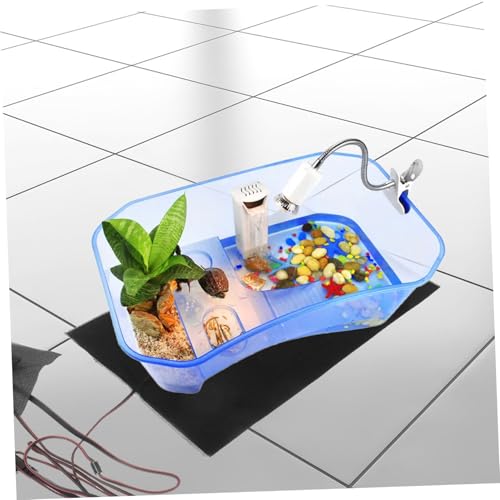 Happyyami USB Adjustable Reptile Heat Mat with Rainproof Fabric Three Heat Settings for Terrariums Under Tank Heater for Lizards Snakes Amphibians Outdoor Use Pet Heating Pad