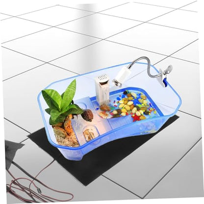 Happyyami USB Adjustable Reptile Heat Mat with Rainproof Fabric Three Heat Settings for Terrariums Under Tank Heater for Lizards Snakes Amphibians Outdoor Use Pet Heating Pad