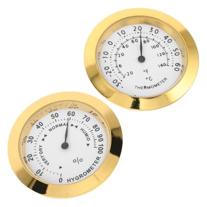 Abaodam 2Pcs Mini and Humidity Portable Hygrometer for Indoor Use Accurate Measurement for Guitar Cases Reptile Terrariums Kitchens Greenhouses and Pet Stores