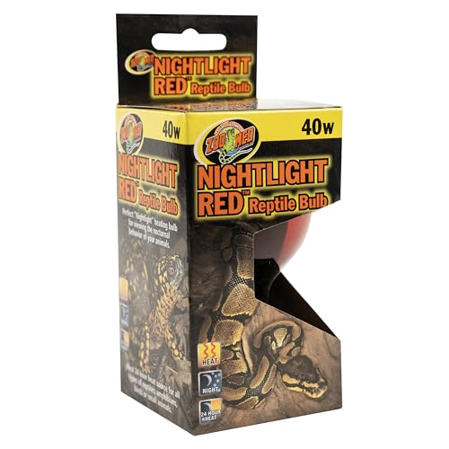 Zoo Med Nightlight Red Reptile Bulb, 40 Watts - size: 40 W