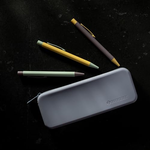 DIVERSEBEE Soft Silicone Pencil Case, Aesthetic Pencil Pouch with Zipper, Cute Pen Bag for School, Bible Journaling Supplies and Accessories, Pencil Organizer (Berry) - color: Berry