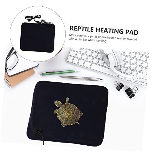 VANZACK 1pc Reptile Heating Pad Temperature Control USB Heated Mat for Turtles Lizards and Other Pets Easy to Clean Electric Warming Cushion for Sick Pregnant Animals - color: Navy