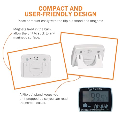 Egg-O-Meter™ - Large Digital Display Egg Thermometer with Min/Max Memory