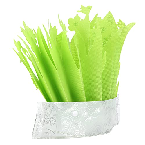 Reptile Hideout Box Humidifier Efficient Natural Gasification for Tortoise Lizards, Foldable Humidification with Simulation Plant for Easy Moist Air, Ecofriendly Material, Size 18.5x6.9in