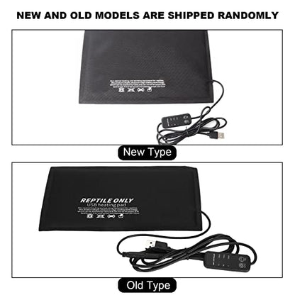 GOWENIC Reptiles Heating Pad, USB Temperature Control Heating Mat for Small Animals, Reptile Heat Pad for Turtles Lizard (Small Size) - size: Small Size