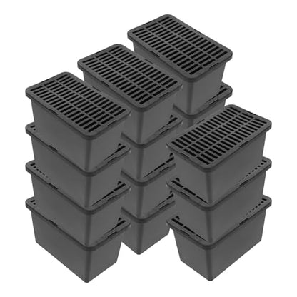15pcs Portable Plastic Reptile Transport Carrier with Lid, Breathable Small Pet Travel Box for Turtles, Lizards, Hamsters, and Small Animals
