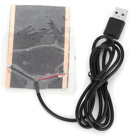 USB Reptile Carbon Fiber Heating Film, Bending Constant Temperature Heating Pad for Tortoise Snake Lizard Gecko Hermit Crab Turtle Amphibians