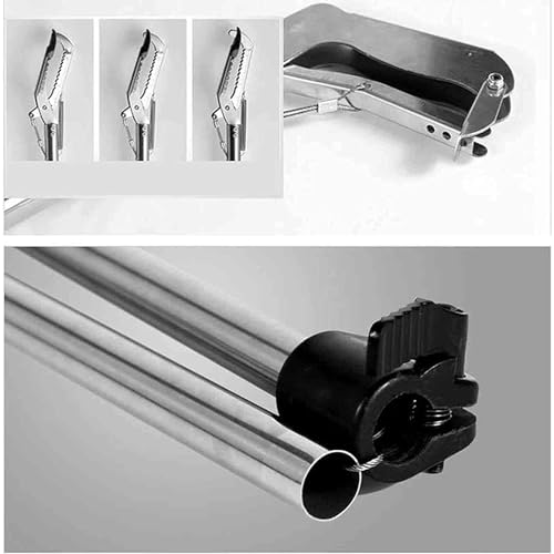 0.75M/1M/1.2M Snake Tongs, Professional Collapsible Stainless Steel Reptile Grabber Rattle Snake Catcher With Self Lockable Handle, Snake Grabber Wide Jaw Handling Tool For Snake Farmers ( Size : 1.2M - size: 1.2M