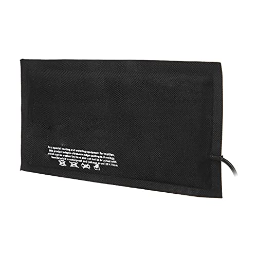 USB Reptile Heating Mat Amphibian Heating Pad Small Animal Heat Pad Constant Temperature 45C with Carbon Fiber for Turtles Snakes Lizards Spiders (Small Size 20 * 10cm (Constant Temperature - size: Small size 20*10cm (constant temperature without