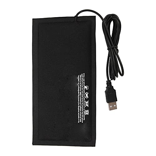USB Reptile Heating Mat Amphibian Heating Pad Small Animal Heat Pad Constant Temperature 45C with Carbon Fiber for Turtles Snakes Lizards Spiders (Large Size 28 * 18cm (Constant Temperature - size: Large size 28*18cm (constant temperature without