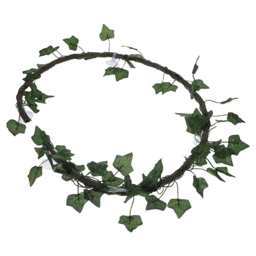 BESPORTBLE Flexible Fake Vine for Reptile Tank Decor Artificial Climbing Plant for Bearded Dragon Snake Gecko and Lizard Habitat 1 Set of Aquarium Vine Decoration Suction Cup