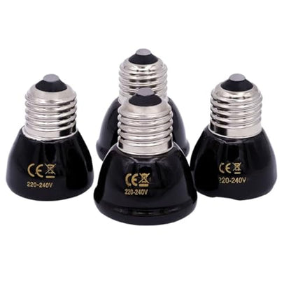 Mini Pet Reptile Ceramic Heating Lamp 220V Heat Emitter Light Bulb Heat Reptile Lamp Supplies (Size : 50W) - size: 50 Watt