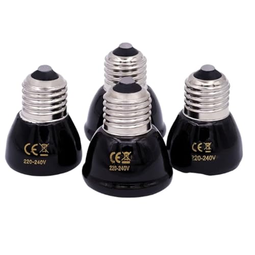 Mini Pet Reptile Ceramic Heating Lamp 220V Heat Emitter Light Bulb Heat Reptile Lamp Supplies (Size : 50W) - size: 50 Watt