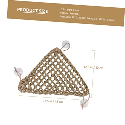 Gecko Hammock Reptile Grass Mat Lizard Grass Pad Comfortable Pet Supply for Lizards Iguanas Cats