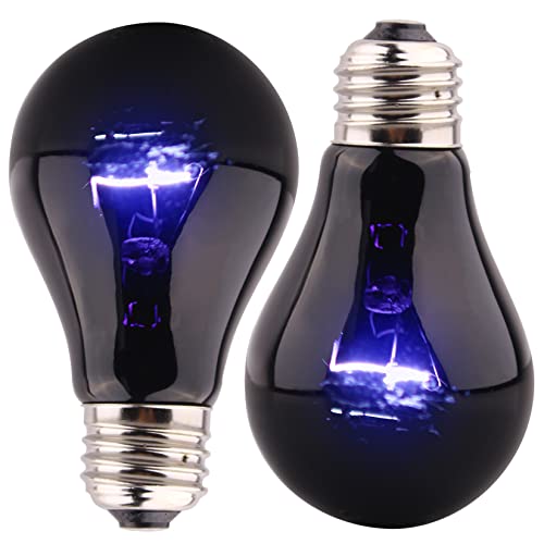 Aiicioo Reptile Heat Lamp - 100 Watt Reptile Night Heat Bulb Terrarium Moon-Like Light Bulbs for Reptiles Bearded Dragon Gecko Snake Turtle Lizard Tank - size: 100 W