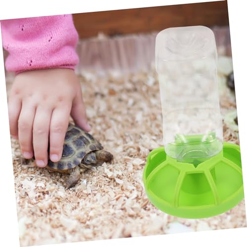 Happyyami 2sets Reptile Water Feeders Drinking Plates for Lizards and Tortoises Easy to Unique Design Prevents Spills for Terrariums and Pet Reptiles