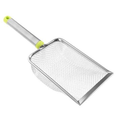 BESPORTBLE 2pcs Stainless Steel Cat Litter Scoop Fine Mesh for Easy Cleanup of Pet Waste Shovel for Cat Litter and Reptile Excrement for Maintaining Spaces