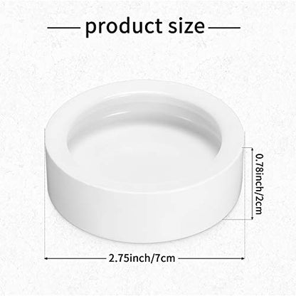 Meanplan 4 Pcs Reptile Bowl Food Dish Reptile Water Food Feeding Dish Ceramic Worm Pet Bowl Anti Escape Feeder for Lizard Anoles Chameleon Bearded Dragon Hermit Crab(2.71 Inch) - size: 2.71 Inch