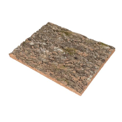 Totority Natural Cork Bark Reptile Decor Climbing Platform Rough Texture Background for Gecko Lizard Snake Habitat Terrarium Accessories