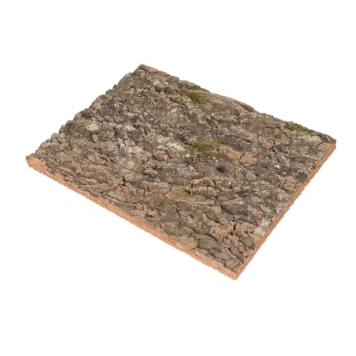 Totority Natural Cork Bark Reptile Decor Climbing Platform Rough Texture Background for Gecko Lizard Snake Habitat Terrarium Accessories
