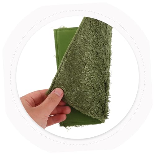 balacoo Sized Reptile Carpet Mat for Tortoise Bedding Reptile Cage Liners Lizard Carpet Mat Easy to Clean