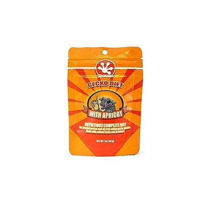 Pangea Gecko Diet Papaya & Apricot Bundle - 2oz Papaya Fruit Mix and Apricot Fruit Mix
