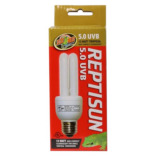 Zoo Med ReptiSun 5.0 Mini Compact Fluorescent Lamp 13 Watts - size: 1 Count (Pack of 1)