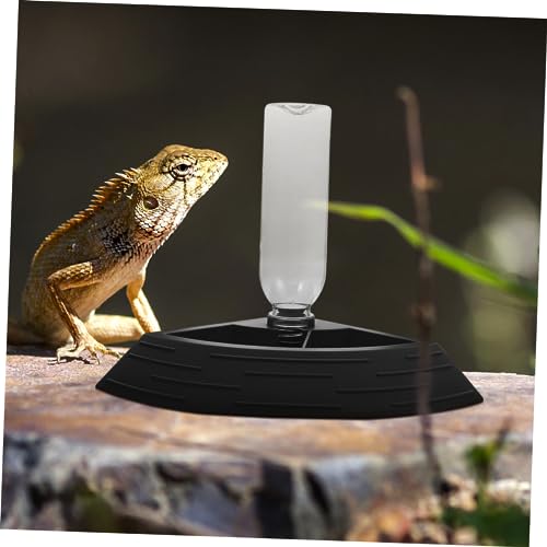POPETPOP Bearded Dragon Water Fountain Reptile Food Feeder Reptile Dish Pet Tray