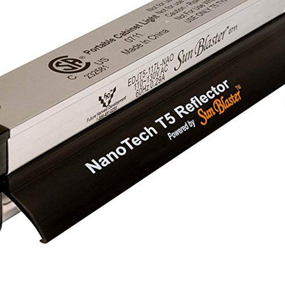 SunBlaster SL0900303 39 Watt 6400K 3' 120V Hydroponic Grow Light Lamp Ballast Fixture with NanoTech T5HO Reflector for Indoor Home Gardens and Plants - size: 3'