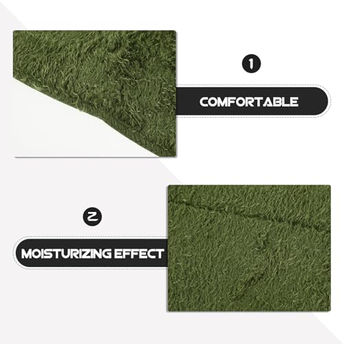 jojofuny Reptile Carpet Mat for Bearded Dragon and Tortoise Terrarium Washable Moisture-Resistant Substrate Liner Soft Cushioned Bedding for Lizards Snakes Amphibians