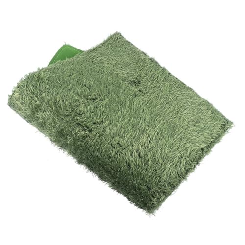 LIOOBO Reptile Moss Carpet for Terrarium Absorbent Faux Lawn Mat for Amphibians and Reptiles Comfortable Resting Place Green for Crawling Pets and Tortoise Habitats