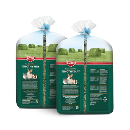 Kaytee Timothy Hay, High Fiber, Grown Specifically for Small Animals, Rabbits, Guinea Pigs, Chinchillas, Ideal Bulk Order for Small Pets, 12 Pounds - size: 12 Pound (Pack of 1)