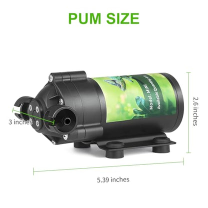 Reptile Misting System with Timer, 6 Adjustable-Joint Nozzles, Self-Priming Pump, Quiet Fine Mist for Chameleons, Geckos, Frogs & Terrariums