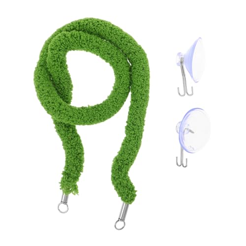 Alasum Reptile Climbing Vines Terrarium Rope 50cm Simulation Moss Vine for Leopard Gecko Habitat for Lizard Tank Accessories
