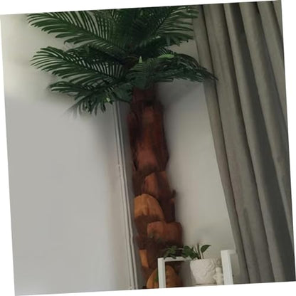 Yardwe Simulated Palm Tree Bark Sheets 5-Pack Natural Brown Faux Bark for Garden Decor Home Plant Decoration and Aquarium Hatchery Landscape 19.68X11.81 Inch