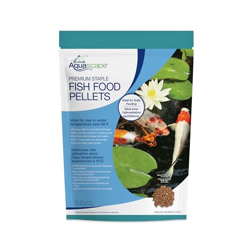 Aquascape Premium Staple Pond and Koi Fish Food, Mixed Pellet Size, 4.4 Pounds, 81052 - size: 4.4 Pound (Pack of 1)