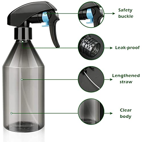 AORAKI Plant Mister Water Spray Bottle - Fine Mist Spray Bottle for Flowers, Plants, Gardening, Cleaning Solutions - 10oz, Plastic - style: 1 Pack