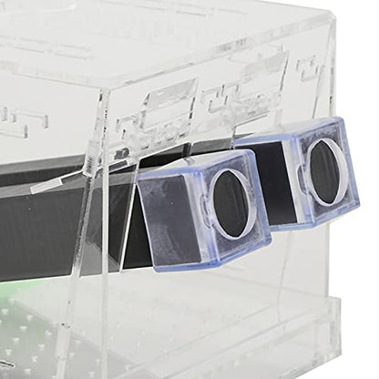 Cricket Keeper with Tubes, High Transparency Acrylic Material Cricket Keeper for Office for Home(L)