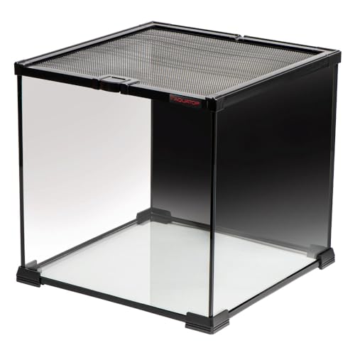 Aquatop 7.1 Gallon Cube Terrarium with Durable Mesh Top for Easy Access & Ventilation - Perfect for Reptiles & Plants, 11.8 x 11.8 x 11.8 Inches, RT-07 - size: 7.1 Gallon