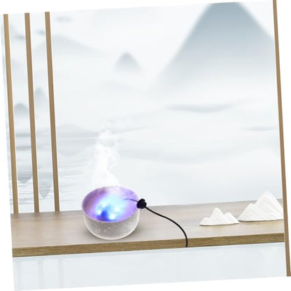 20MM LED Light Mist Maker Fog Machine for Fountains and Aquariums Ultrasonic Humidifier 12 Color Changing Lights for Gardening and Fish Tanks