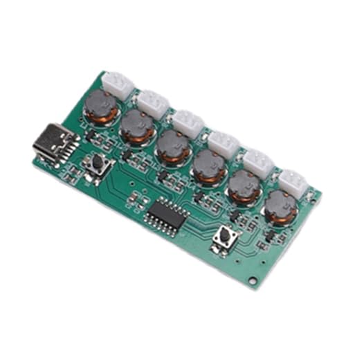 SUNGOOYUE Ultrasonic Mist Maker Circuit Board Humidifier Module Diy For Reptile Terrarium Plant Humidifying, Electronic Atomizer Driver 6 Plates (6 Heads) - color: 6 Heads