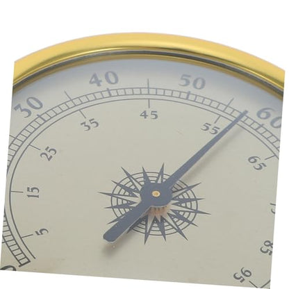 HEMOTON Golden 72mm Round Mechanical Hygrometer with 2% rh Resolution, Battery-Free Analog Humidity Gauge for Terrarium Reptile Humidity Monitoring